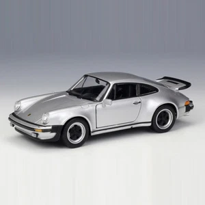 1:24 Porsche 911 Turbo 3.0 1974 Diecast Model Car Collection for Men Gift Silver - Picture 1 of 5