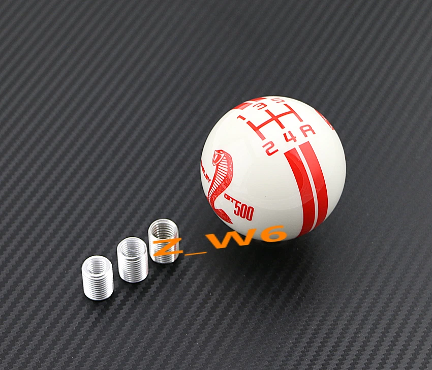 Perilla de cambio de resina Cobra manual universal para automóvil estilo Cobra GT500 Foto 1 de 3