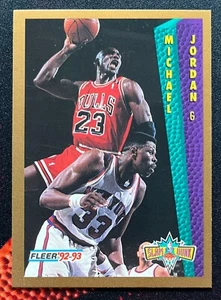 Michael Jordan - Slam Dunk 1992-93 Fleer #273 - Imagen 1 de 2