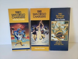 Chargers 1980 1981 1982 Media Guides Dan Fouts Era - Picture 1 of 12