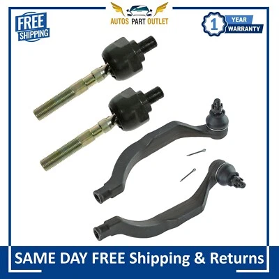 New Front Steering Inner Outer Tie Rod End LH & RH Kit Fits For 1996-04 Acura RL - Image 1 of 4