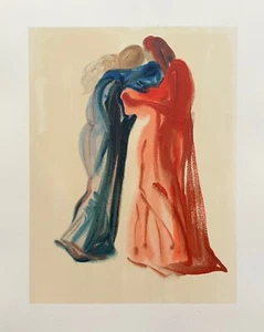 Salvador Dali 1960 DIVINE COMEDY PURGATORY 29 Color Woodcut Wood Block Engraving - Picture 1 of 4