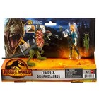 Mattel 2022 Jurassic World Dominion Dilophosaurus & Claire Story Pack NEW