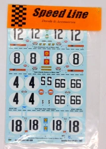 Decal Speed Line Ford GT40 Mk1 1967 1968 1:24 SPD 53 für Fujimi 12130 Bausatz Racing - Bild 1 von 2