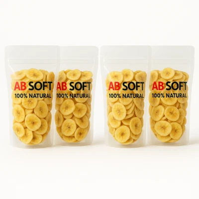 4x 500g Bananenchips / Gesüßt / Getrocknet / Trockenfrucht / Bananenscheibeng - Bild 1 von 4