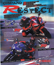 1999 Yamaha YZF-R1 Command Respect Vintage Original Australian Print Ad