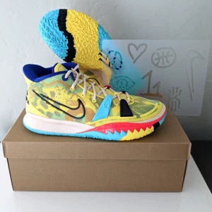 Nike Kyrie 7 1 World 1 People Yellow Black 2021 CQ9326 700 Men's Shoe Size 11.5 - Picture 1 of 19