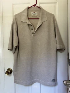 Levis Poloshirt Herren Large hellbraun Freizeit Golf Rugby Strick - Bild 1 von 4