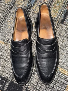 Allen Edmonds Men's Loafer Black Leather Made In Italy -Sz 11 B 3216 6580 - Picture 1 of 8