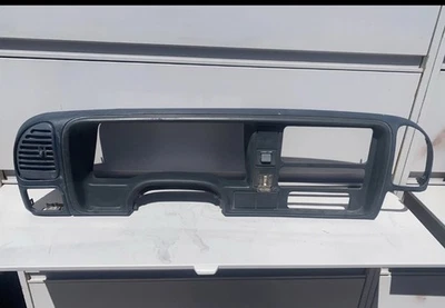 Camión Chevy Silverado GMC Sierra 1995-1998 tablero instrumento indicador bisel azul OEM Foto 1 de 4