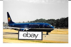 STERLING AIRLINES DENMARK BOEING 737-800 MARINE LACKIERUNG BOEING FELD SEATTLE FOTO - Bild 1 von 1