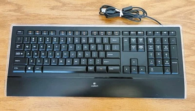 Logitech K740 Illuminated Wired USB Keyboard  Y-UY95 Working. Nice Condition - Image 1 of 4
