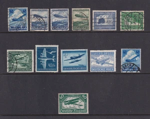 GERMANY 1930'S AIRCRAFT & ZEPPELIN STAMP LOT#2105 - Picture 1 of 1