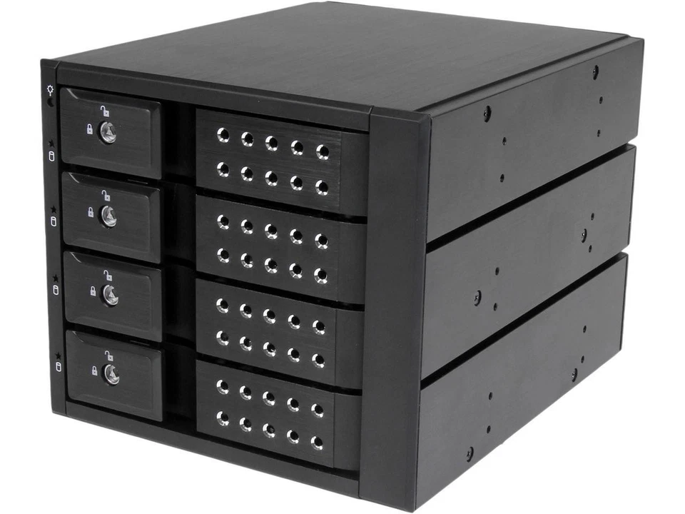 StarTech.com HSB4SATSASBA 4 Bay Aluminum Trayless Hot Swap Mobile Rack Backplane - Image 1 of 4