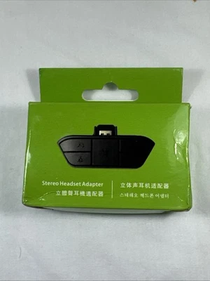 Stereo Headset Adapter Audio Mic Headphone for Xbox Controller New Box Damage - Image 1 of 3