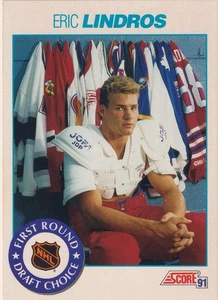 1991-92 Score American #356 Eric Lindros - Oshawa Generals - Picture 1 of 2