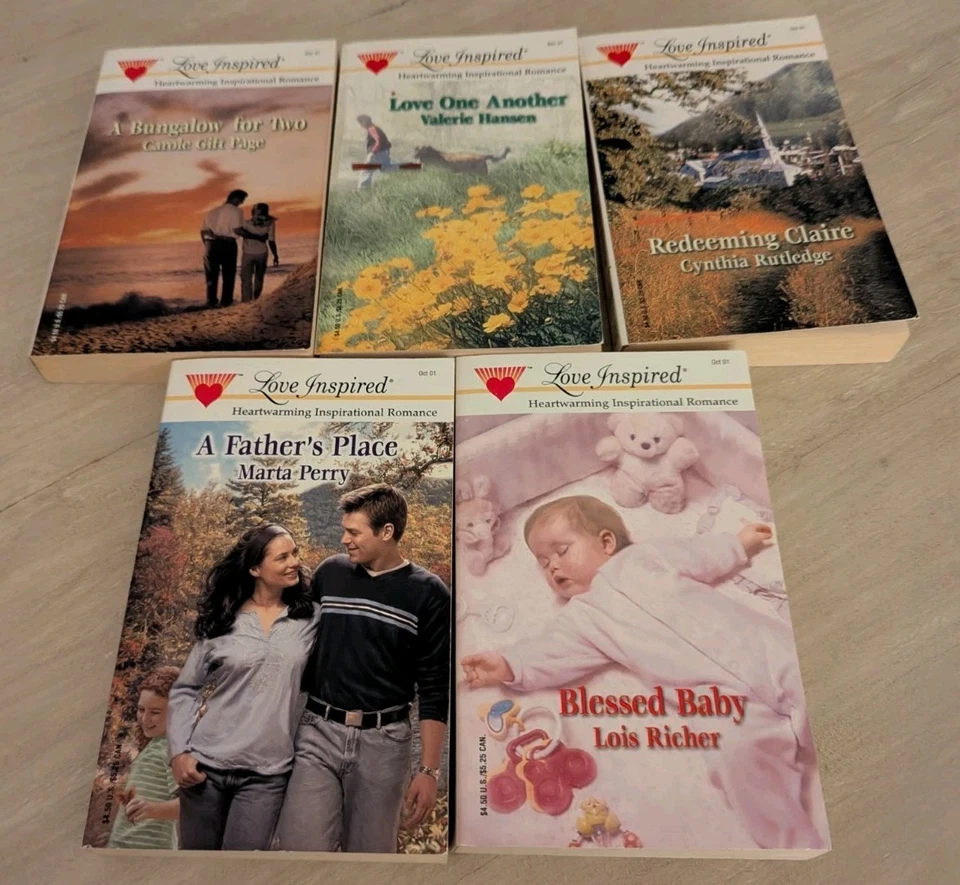 Love Inspired Harlequin Inspirational Romance Lot of 5 Books Christian Fiction - Image 1 of 2