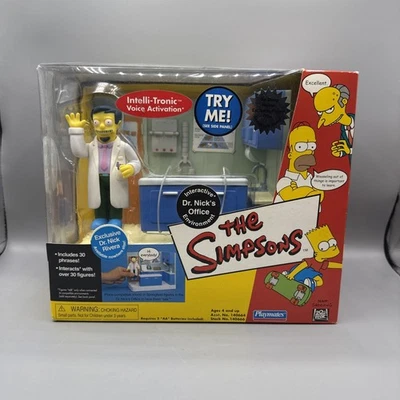 PLAYMATES SIMPSONS ИНТЕРАКТИВНАЯ ОФИСНАЯ СРЕДА ДОКТОРА НИК ОТКРЫТАЯ КОРОБКА КОМПЛЕКТ - Изображение 1 из 4