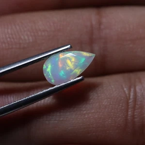 1.1 Ct 11.2x6.4 MM Real AAA Flashy Green Yellow Fire Ethiopian Opal Marquise Cut - Picture 1 of 9