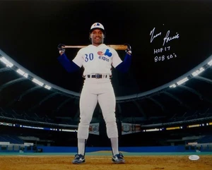 Tim Raines Autographed Expos 16x20 On Field w/ Inscriptions  Photo- JSA W Auth - Picture 1 of 7