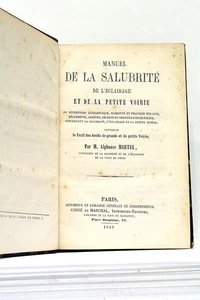 LIVRE ANCIEN MARTEL EDITION ORIGINALE MANUEL SALUBRITE RAISONNE ET PRATIQUE 1859 - Picture 1 of 4