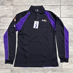 FedEx Ground NWT Mens Small Long-sleeve Shirt Quick Dry Reflective Trim Uniform - Picture 1 of 6