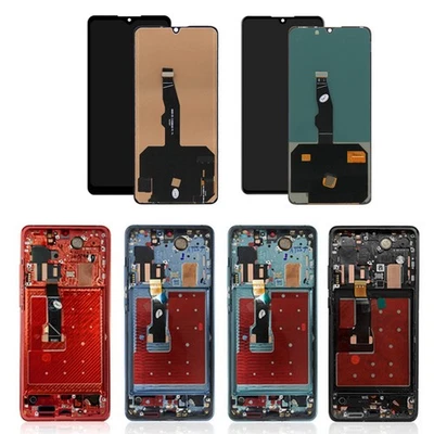 For Huawei P30 OLED Touch Screen Digitizer Assembly w/Frame Replacement Repair - Image 1 of 4