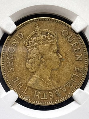 1967 Jamaica One Penny – Queen Elizabeth II – NGC Certified – “Out of Many, One - Image 1 of 3