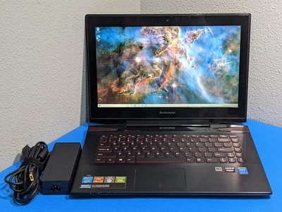 Lenovo Y40-80 14"FHD i7-5500U 2.4GHz 8GB 1TB HDD Radeon R9 M275X 98%Bat W10H +PA - Image 1 of 4