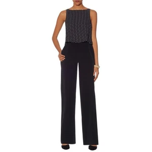 NWT The Limited Sleeveless Polka Dot Top Wide Leg Jumpsuit 6 - Picture 1 of 10