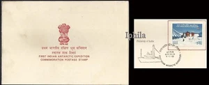VIP folder First India Antarctic expedition Flag Penguin Bird Helicopters Ships - Bild 1 von 1