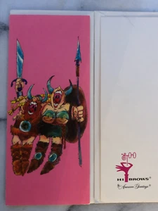 Vintage Hi Brow Card Man Woman Viking Singing Duet More Often Valentine Day CUTE - Picture 1 of 2