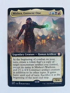 MTG Mishra, Eminent One (048) *Non-Foil* EXT ART Brothers War NM/MT Free Ship - Picture 1 of 2