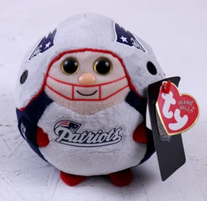 NFL Beanie Babies New England Patriots Plush With Tags Beanie Ballz Football - Picture 1 of 7