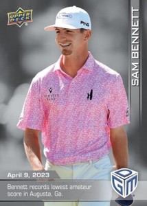 PRESALE SILVER Sam Bennett - 2023 UD Game Dated Moments - Masters Card