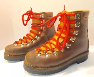 Gronell Stivali da Alpinismo in Pelle Uomo EUR 41/US 8 - Italia Escursionismo Vibram - Foto 1 di 19