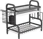  Dish Drying Rack 1Easylife Stainless Steel Dish Drainer, 2 Tier Dish Rack