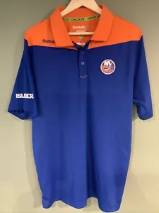 Ropa auténtica polo grande Reebok centro de hielo de los New York Islanders para hombre - Imagen 1 de 8