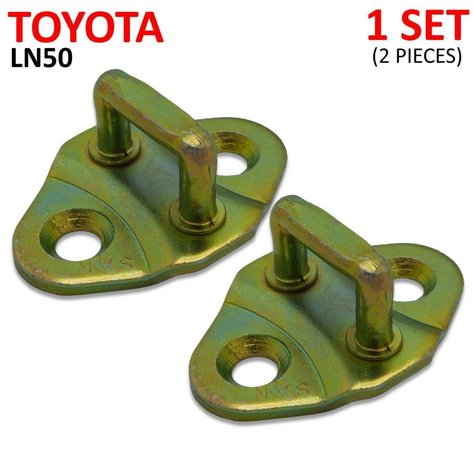 Par de placas conjunto cerradura puerta pestillo golpeador para camioneta Toyota Hilux LN50 LN56 1985 Foto 1 de 4