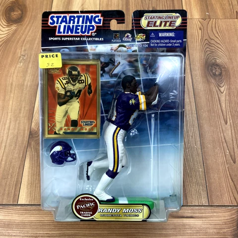 UNOPENED Starting Lineup ELITE Randy Moss Minnesota Vikings Action Figure w/card Cover