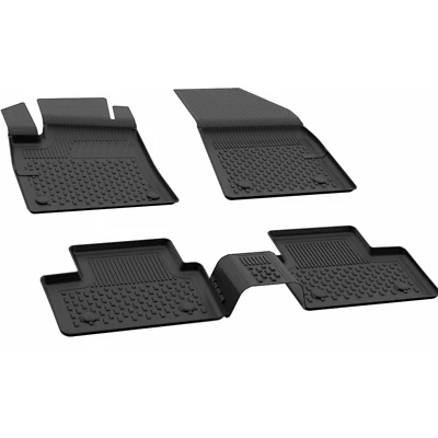 Tapetes de assoalho compatíveis com Renault Clio 2020-2024 | Carros forro de piso preto ajuste personalizado - Imagem 1 de 4