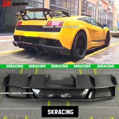 Диффузор кромки заднего бампера из углеродного волокна для Lamborghini Gallardo LP550 LP560 LP570 - Изображение 1 из 4