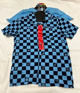 Hurley Youth Woven Shirt & Tee Set Blue - Picture 1 of 2