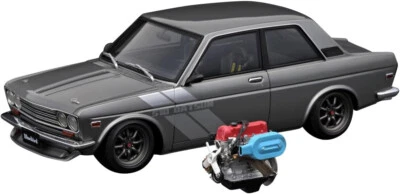 ignition model 1/18 Datsun Bluebird (510) Gun Metallic With Engine IG3310 - Image 1 of 4