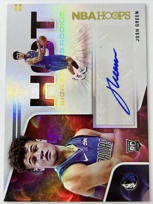 2020-21 Josh Green NBA Hoops Hot Signatures Rookie Auto Dallas Mavericks - Image 1 of 2