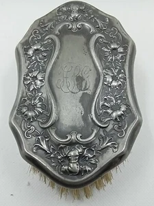Collectible Silver Plated Hair Brush Used - Picture 1 of 9