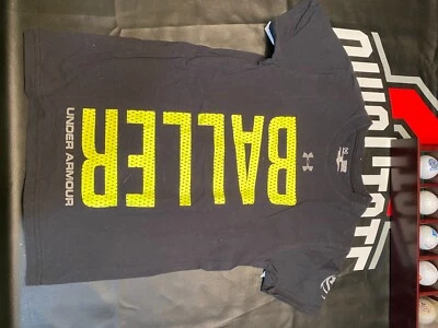 Boys Under Armour Baller Shirt Black Size Small Heat Gear - Image 1 of 3