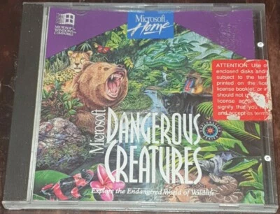 Microsoft Dangerous Creatures -  Vintage - FREE POST - image 1 of 2