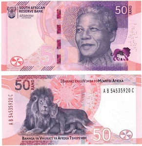 Afrique Du SUD SOUTH AFRICA Billet 50 RAND 2023 Lion NELSON MANDELA NEUF UNC - Picture 1 of 1