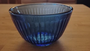 Vintage Pyrex Cobalt Blue 3 Cup Ribbed Bowl 7401–S Made in USA - Bild 1 von 11